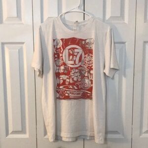 L7 Graphic T-Shirt with Red Print